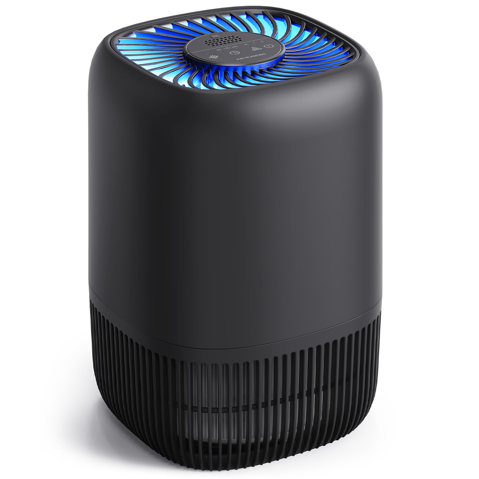 Air Purifiers for Home with High Efficiency Filter Up to 1076 Ft² for Pet Hair, Odors, Pollen, Smoke, Compact Air Cleaner with 3 Speeds, Timer, Aroma Quiet 360°Intake Filter, White