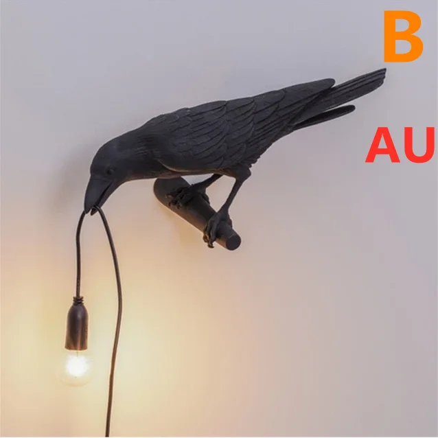 FCJ Creative Auspicious Bird Resin Wall Lamp Decoration Elegant Desk Lamps