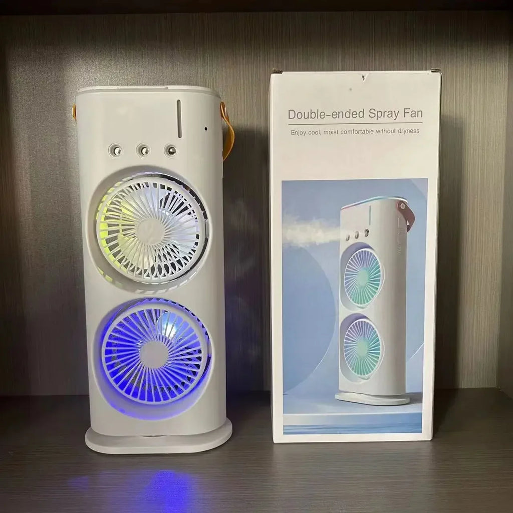 Fan Household Mini Air Cooler  Light Portable Humidifier Air Adjustment Fan for Office, Home