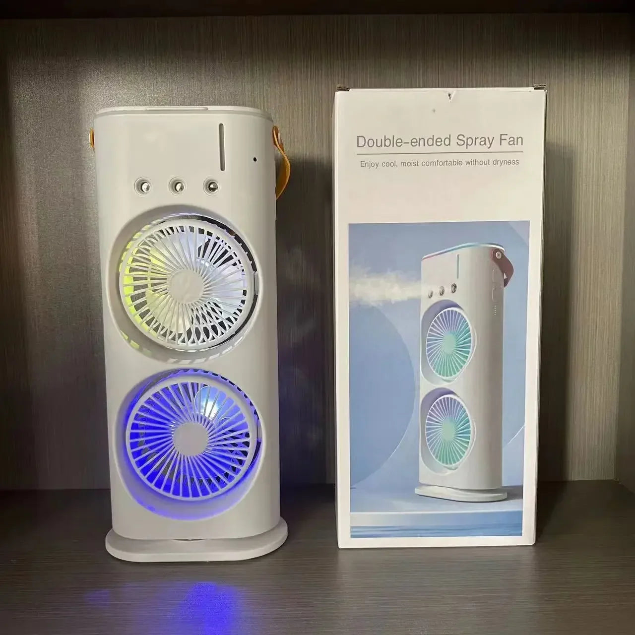 Fan Household Mini Air Cooler  Light Portable Humidifier Air Adjustment Fan for Office, Home